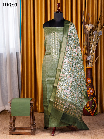Green & Cream- Cotton salwar
