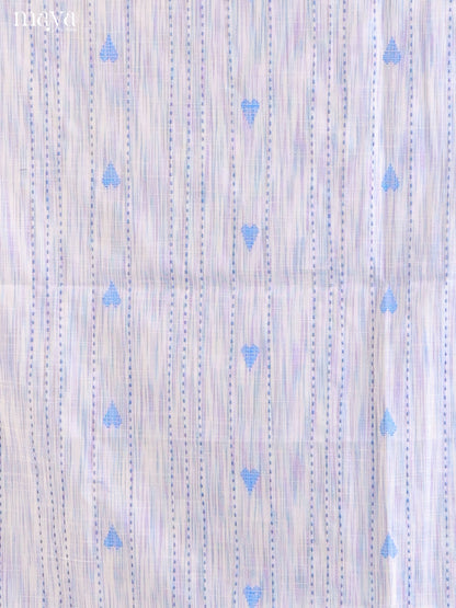 White & Blue - Cotton salwar