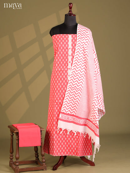 Pink & Cream- Cotton salwar