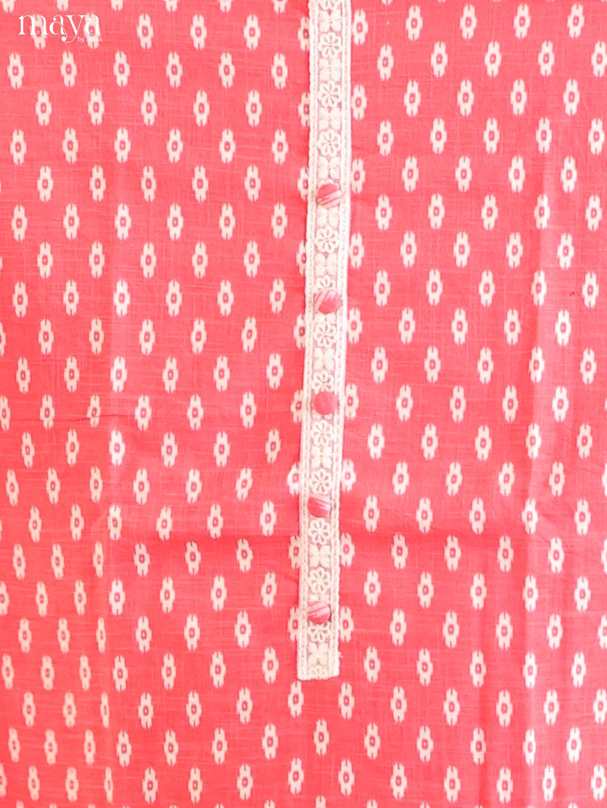 Pink & Cream- Cotton salwar