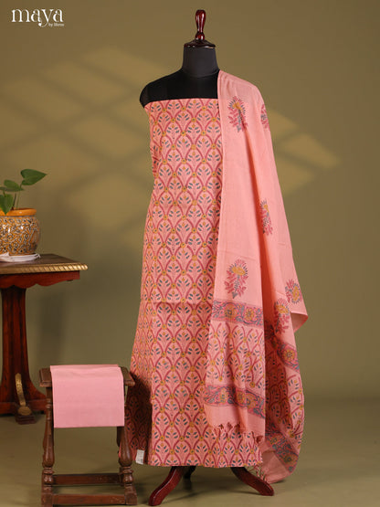 Peachish Pink- Cotton salwar
