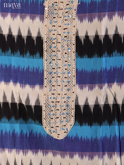 Blue & Black - Cotton salwar