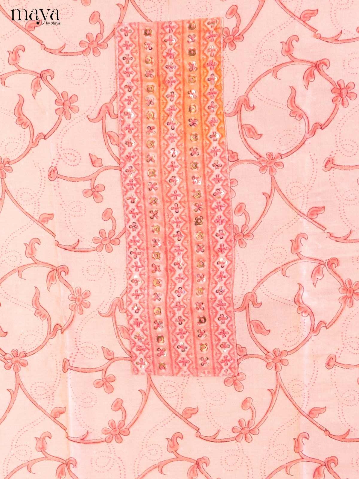 Pink & Cream- Cotton salwar