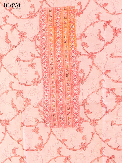 Pink & Cream- Cotton salwar