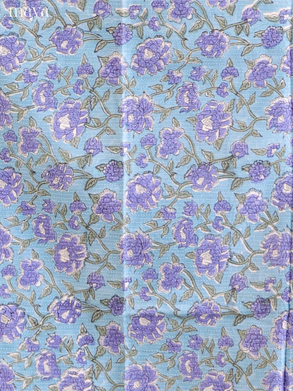 Blue with White - Cotton salwar