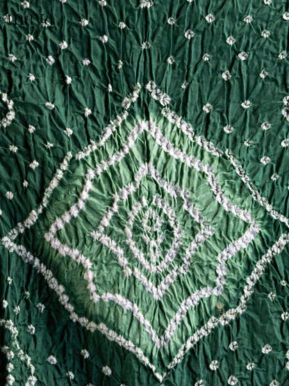 Green  - Bandhini salwar Unstitch