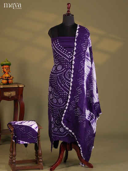 Violet - Bandhini salwar Unstitch