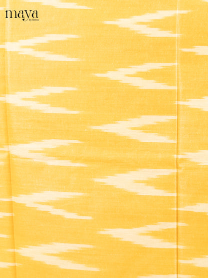 Yellow & Cream - Ikkat Salwar Unstitch