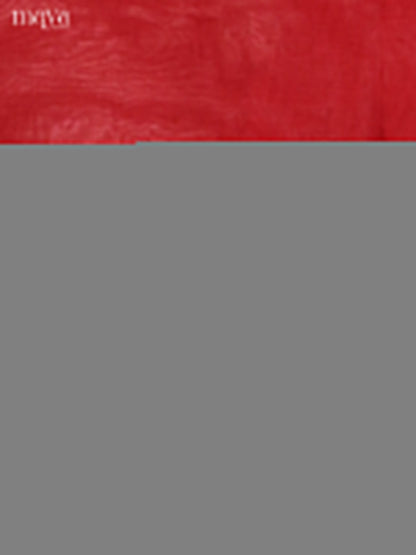 Red Chettinad Cotton Dupatta with Brick zari border