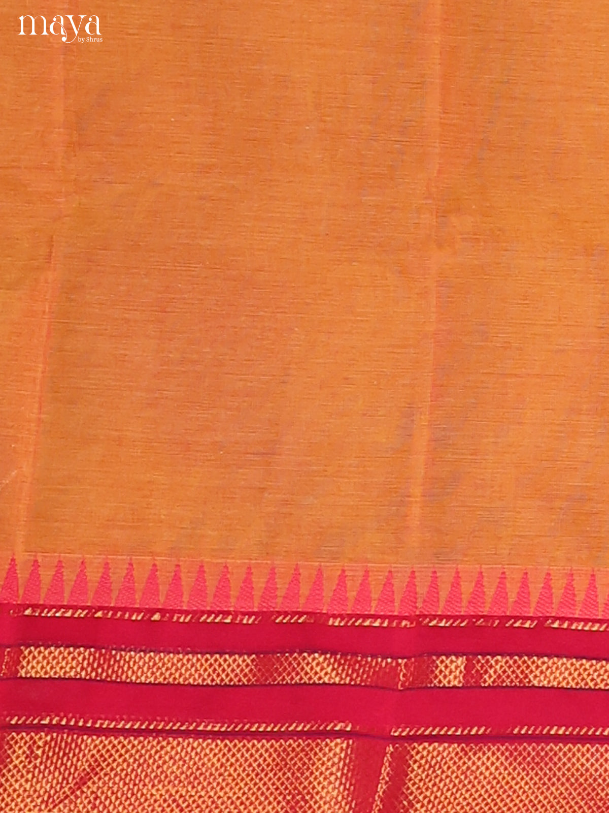 Elegant Mustard Chettinad Cotton Top & Dupatta Set With Pink Zari Border