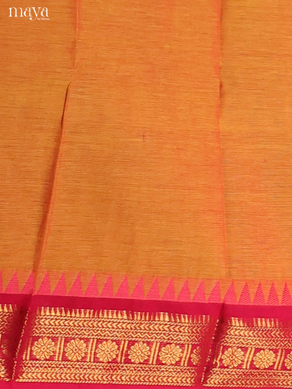Mustard & Pink- chettinad top & dupatta combo