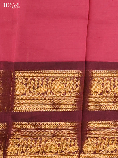 Lotus Pink & Purple - chettinad top & dupatta combo