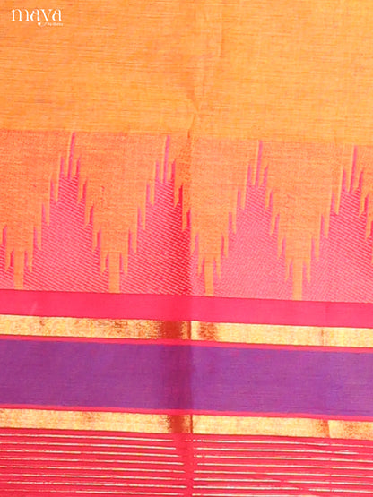 Orange & Pink- chettinad top & dupatta combo