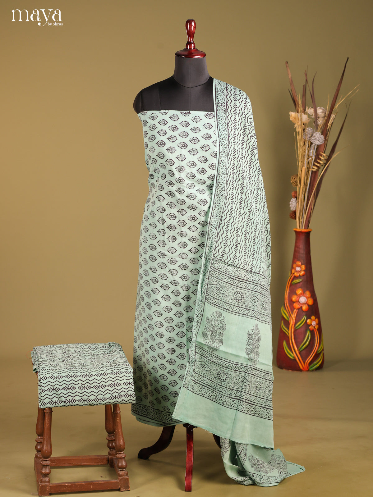 MDG28059-Bagh Cotton Salwar Unstich