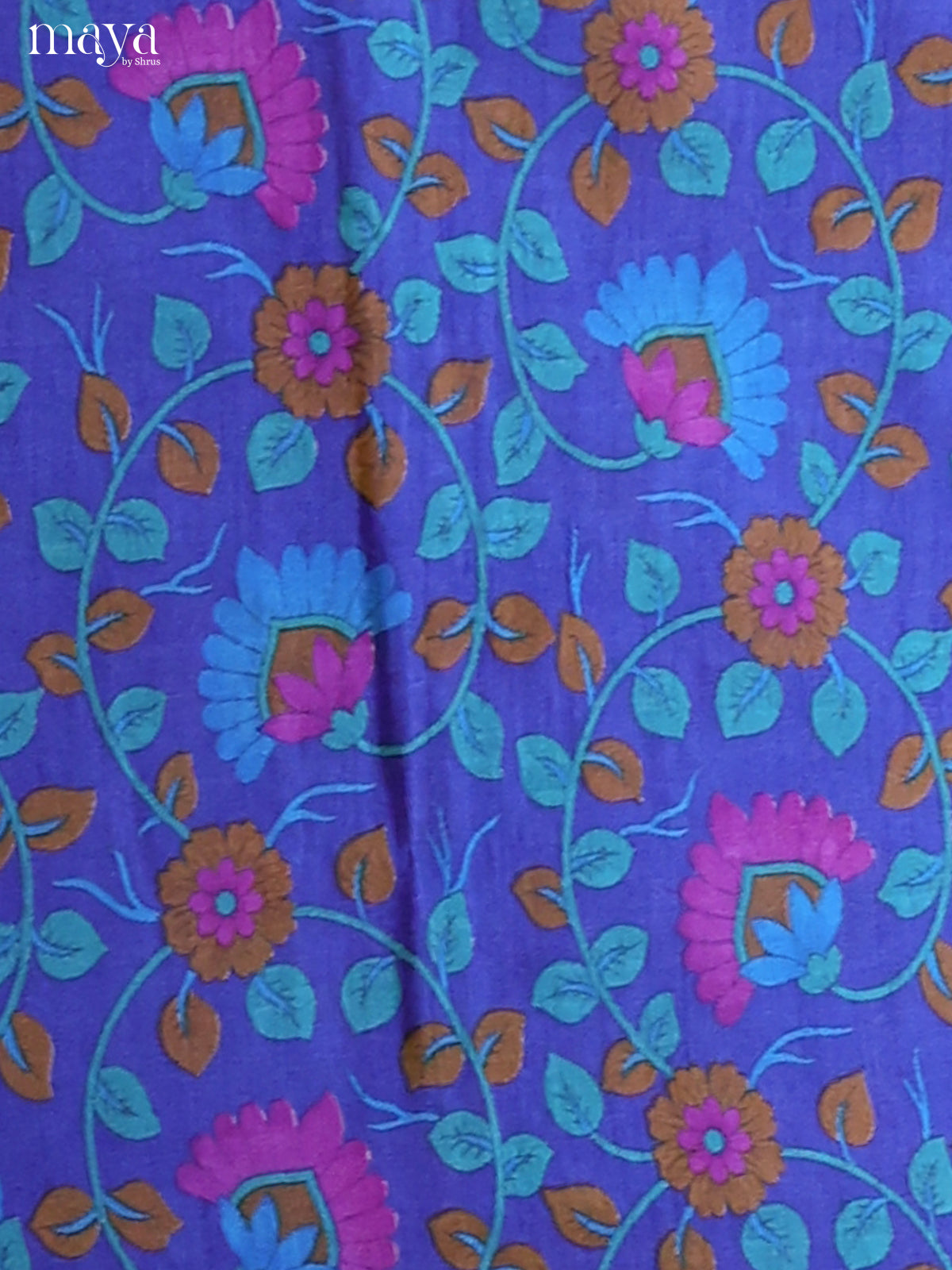 Exquisite Blue Semi Patola Salwar Material With Floral Vines