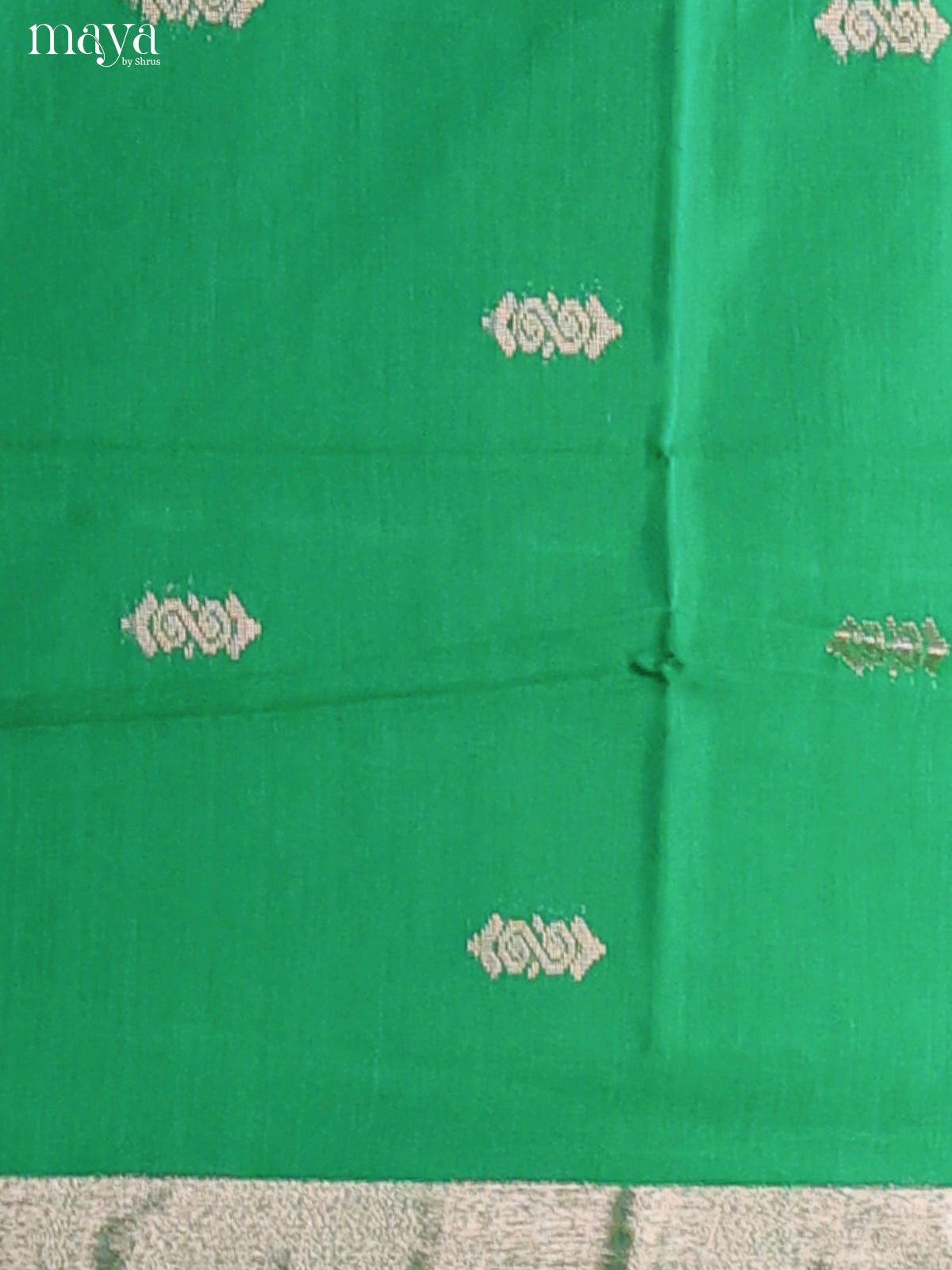 Green & Red-Semi silkcotton salwar unstitch