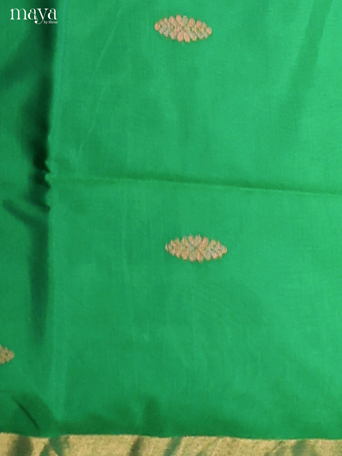 Green & Blue -Semi silkcotton salwar unstitch