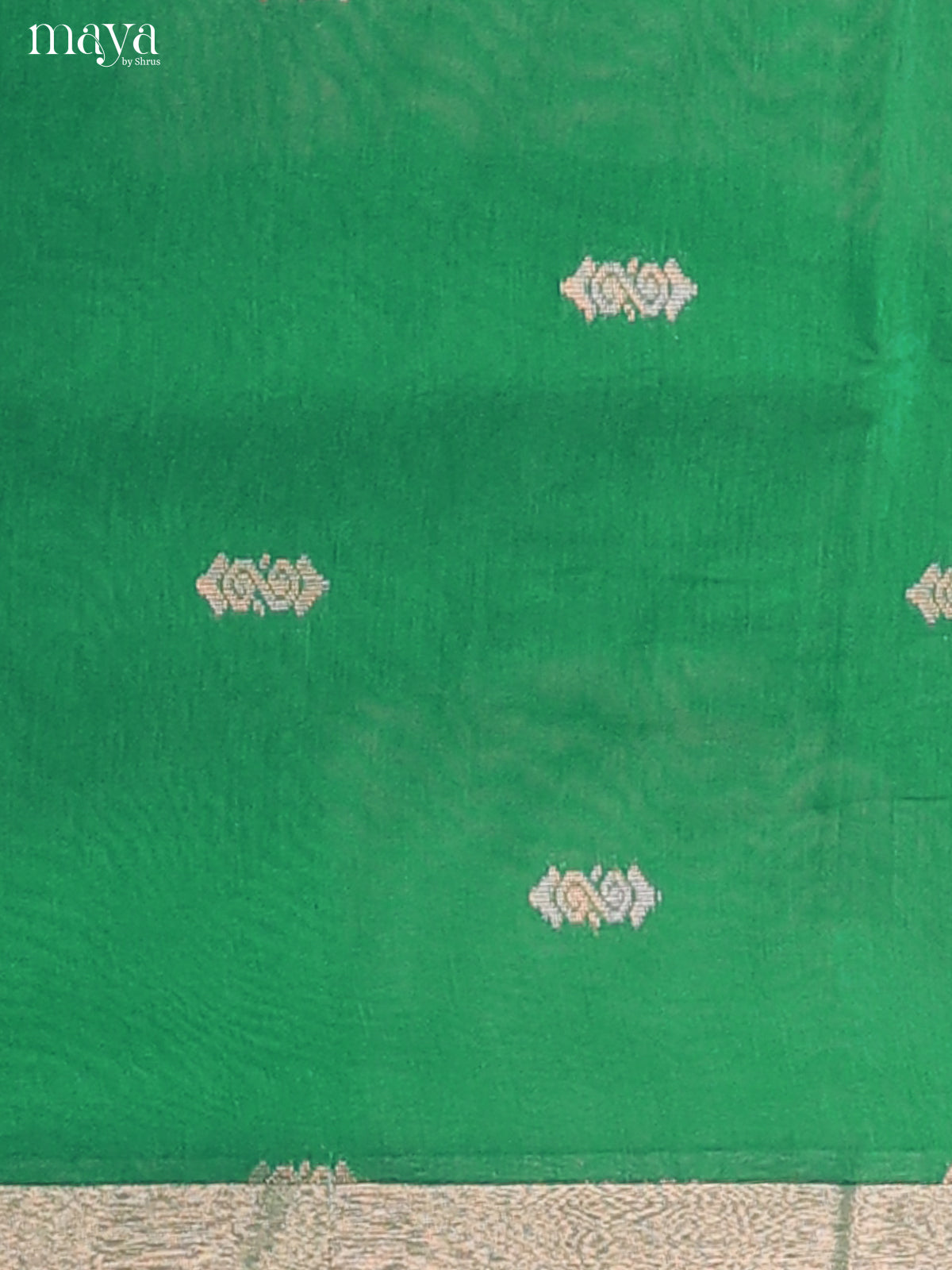 Green & Red-Semi silkcotton salwar unstitch