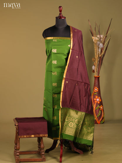 MDH05090-semi softsilk salwar Unstitch