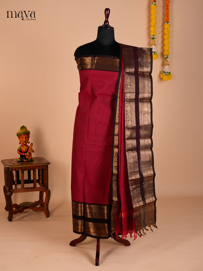 MDH10023-chettinad top & dupatta combo