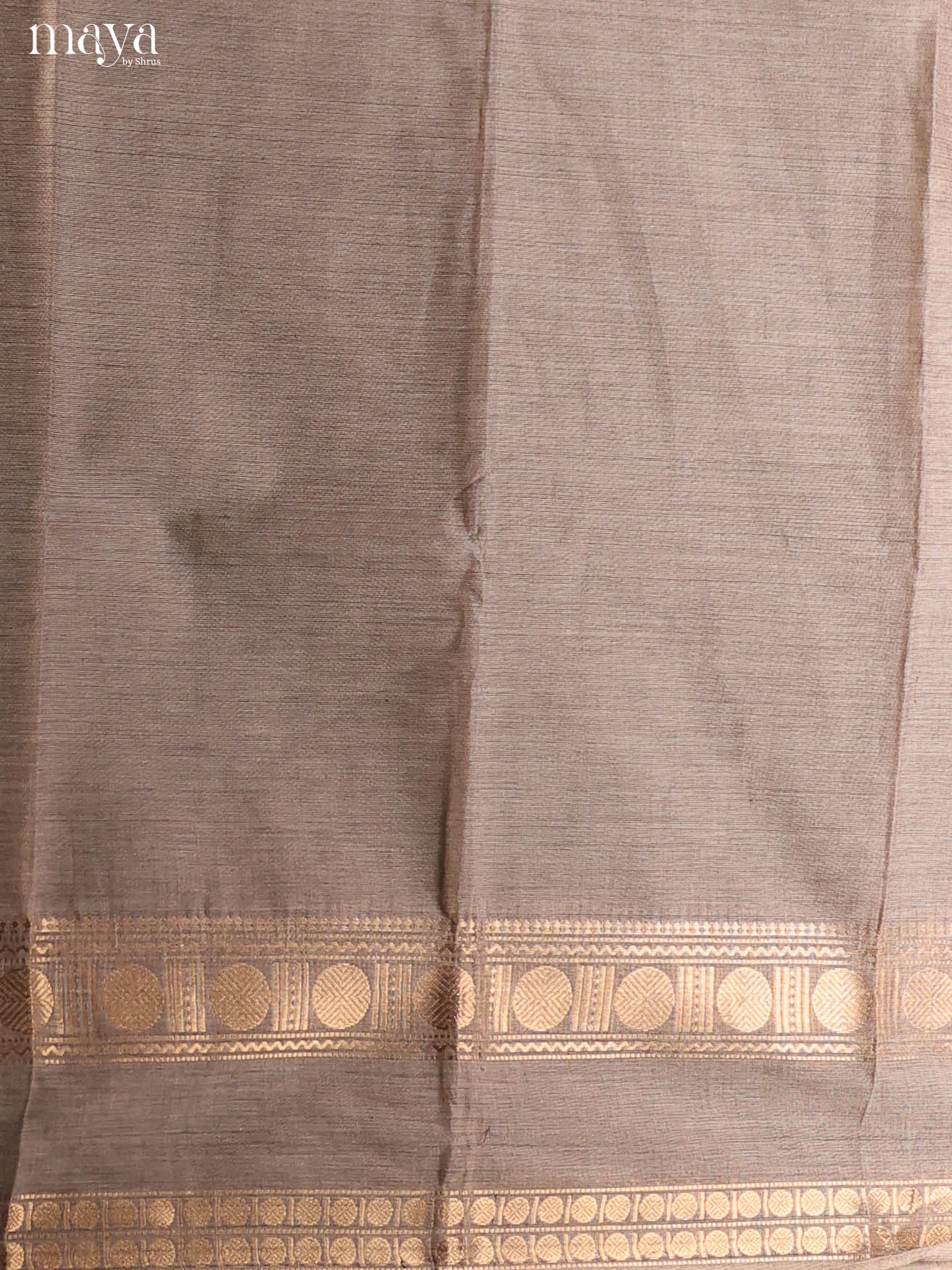 Classy Grey Chettinad Cotton Top & Dupatta Set With Rettaipet Zari Border