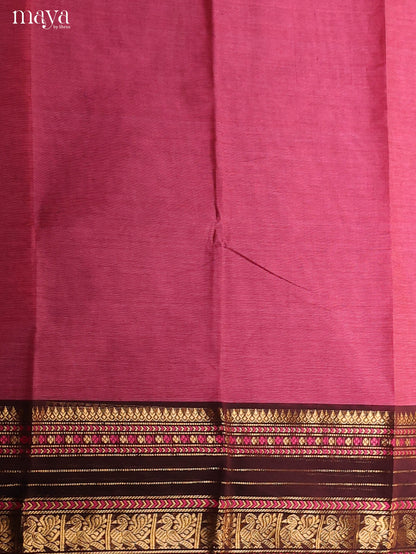Pink & Maroon-chettinad top & dupatta combo