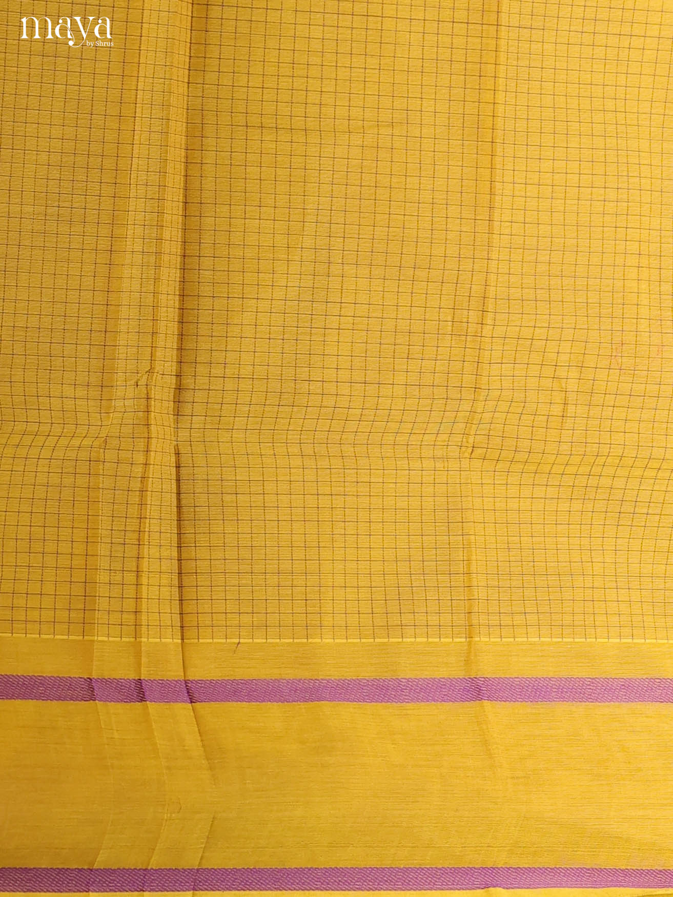 Graceful Yellow Chettinad Cotton Top & Dupatta Set With Thread Checks