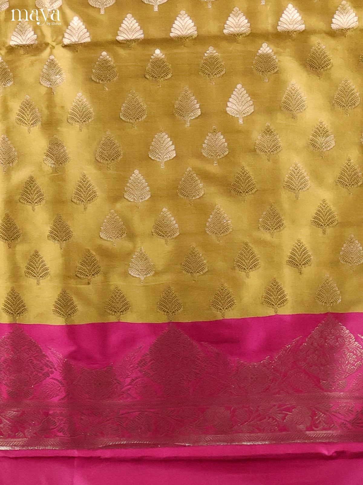 MDH18005-Semi banaras salwar Unstitch