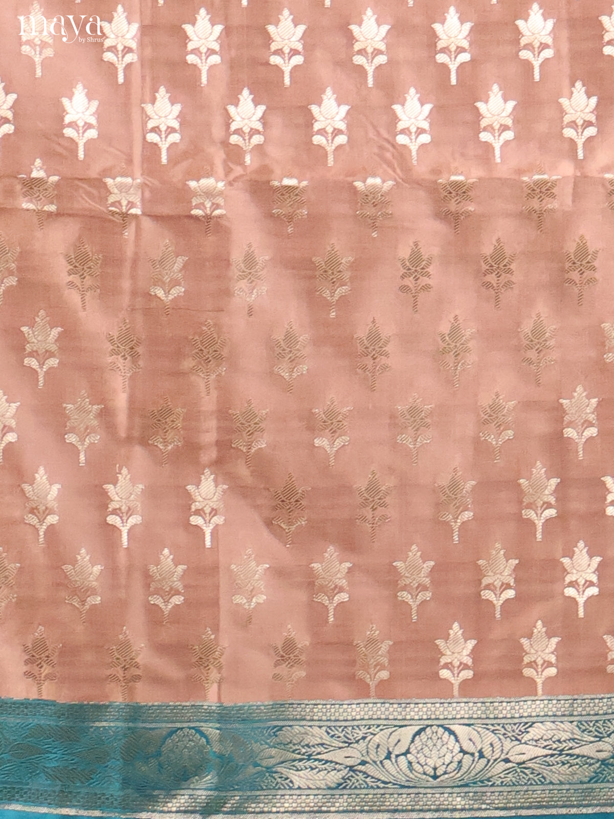 MDH18017-Semi banaras salwar Unstitch