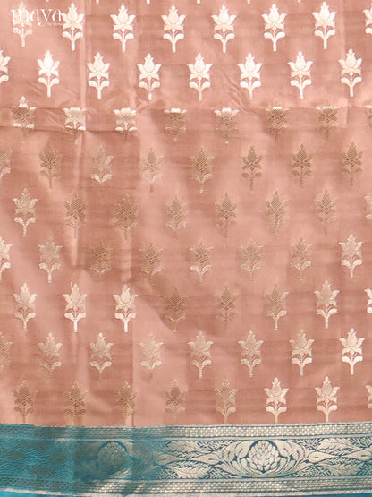 MDH18017-Semi banaras salwar Unstitch