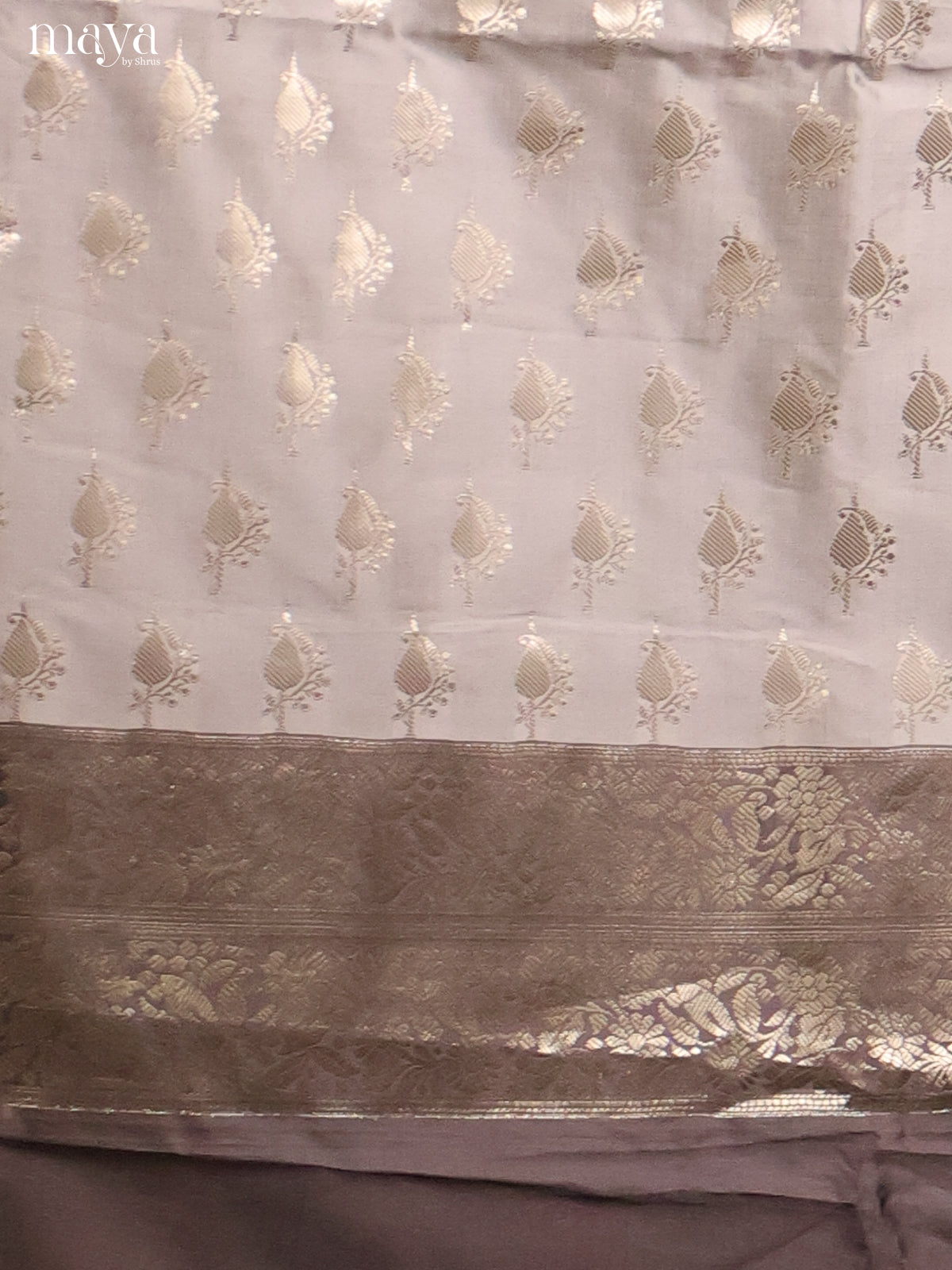 MDH18021-Semi banaras salwar Unstitch