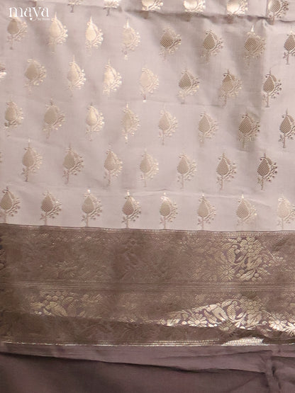 MDH18021-Semi banaras salwar Unstitch