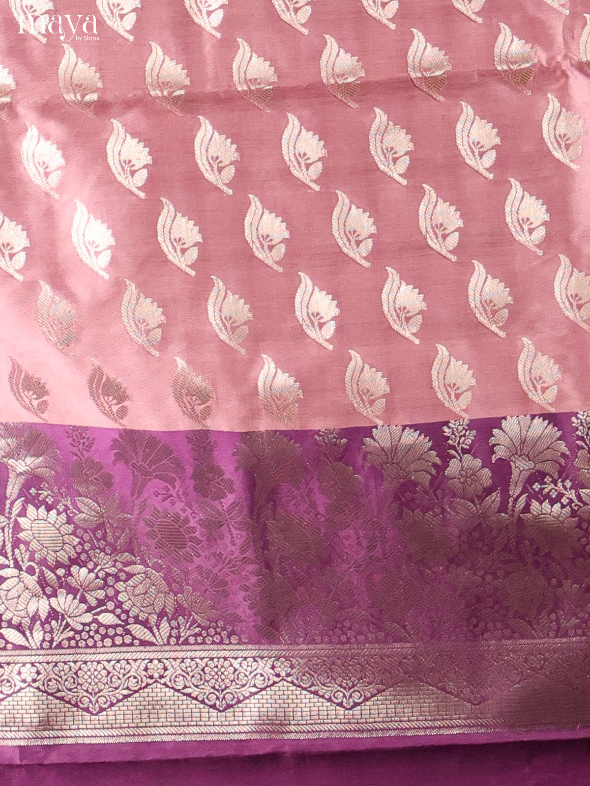MDH18025-Semi banaras salwar Unstitch