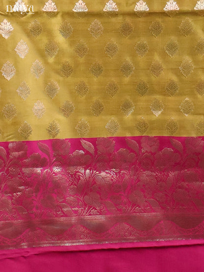 MDH18030-Semi banaras salwar Unstitch