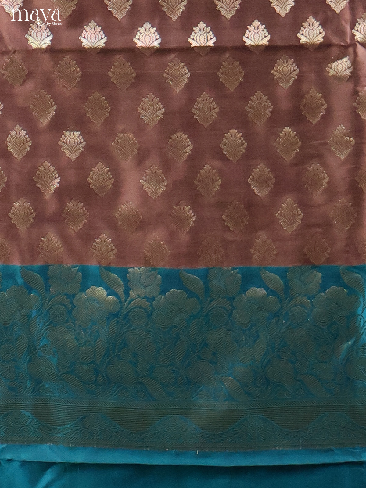 MDH18031-Semi banaras salwar Unstitch