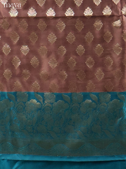 MDH18031-Semi banaras salwar Unstitch
