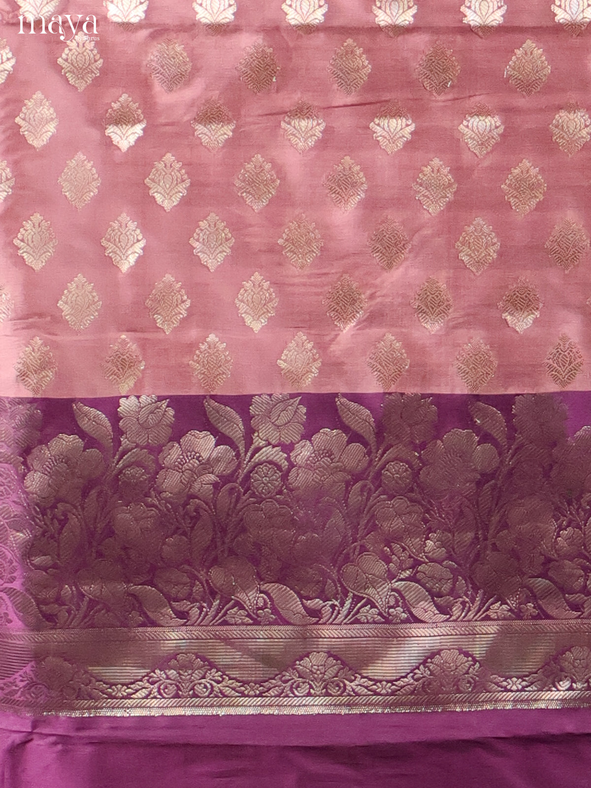 MDH18035-Semi banaras salwar Unstitch