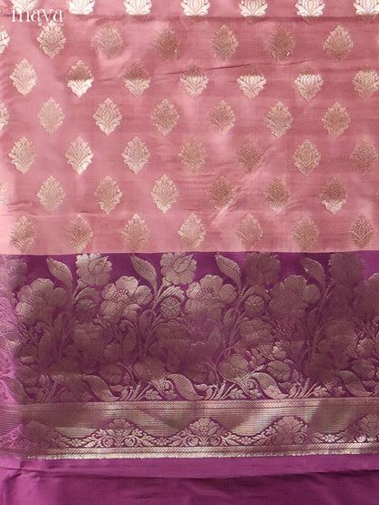 MDH18035-Semi banaras salwar Unstitch