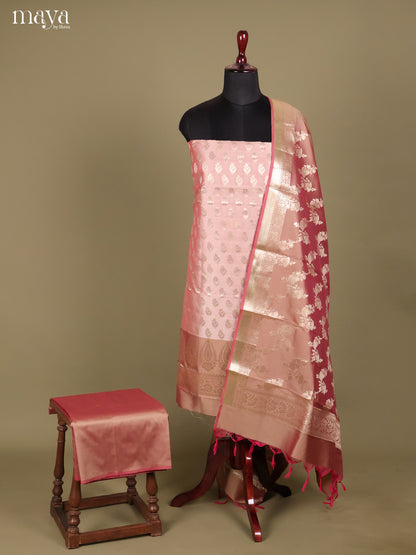 MDH18040-Semi banaras salwar Unstitch