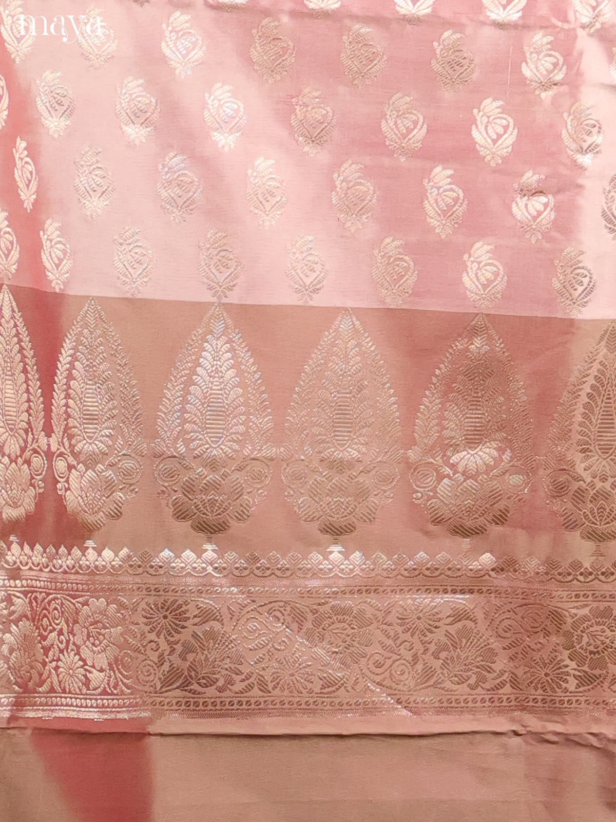 MDH18040-Semi banaras salwar Unstitch