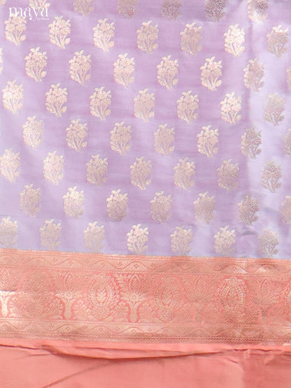 MDH18041-Semi banaras salwar Unstitch