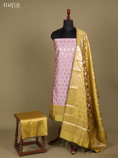 MDH18044-Semi banaras salwar Unstitch