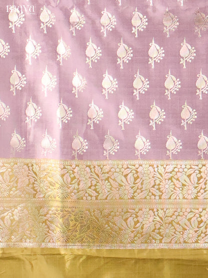 MDH18044-Semi banaras salwar Unstitch
