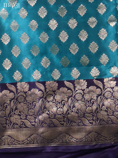 MDH18048-Semi banaras salwar Unstitch