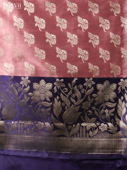 MDH18052-Semi banaras salwar Unstitch