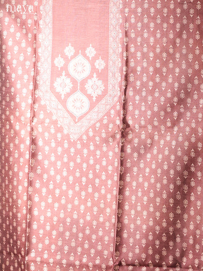 Brown -Semi Tussar Salwar Unstitch