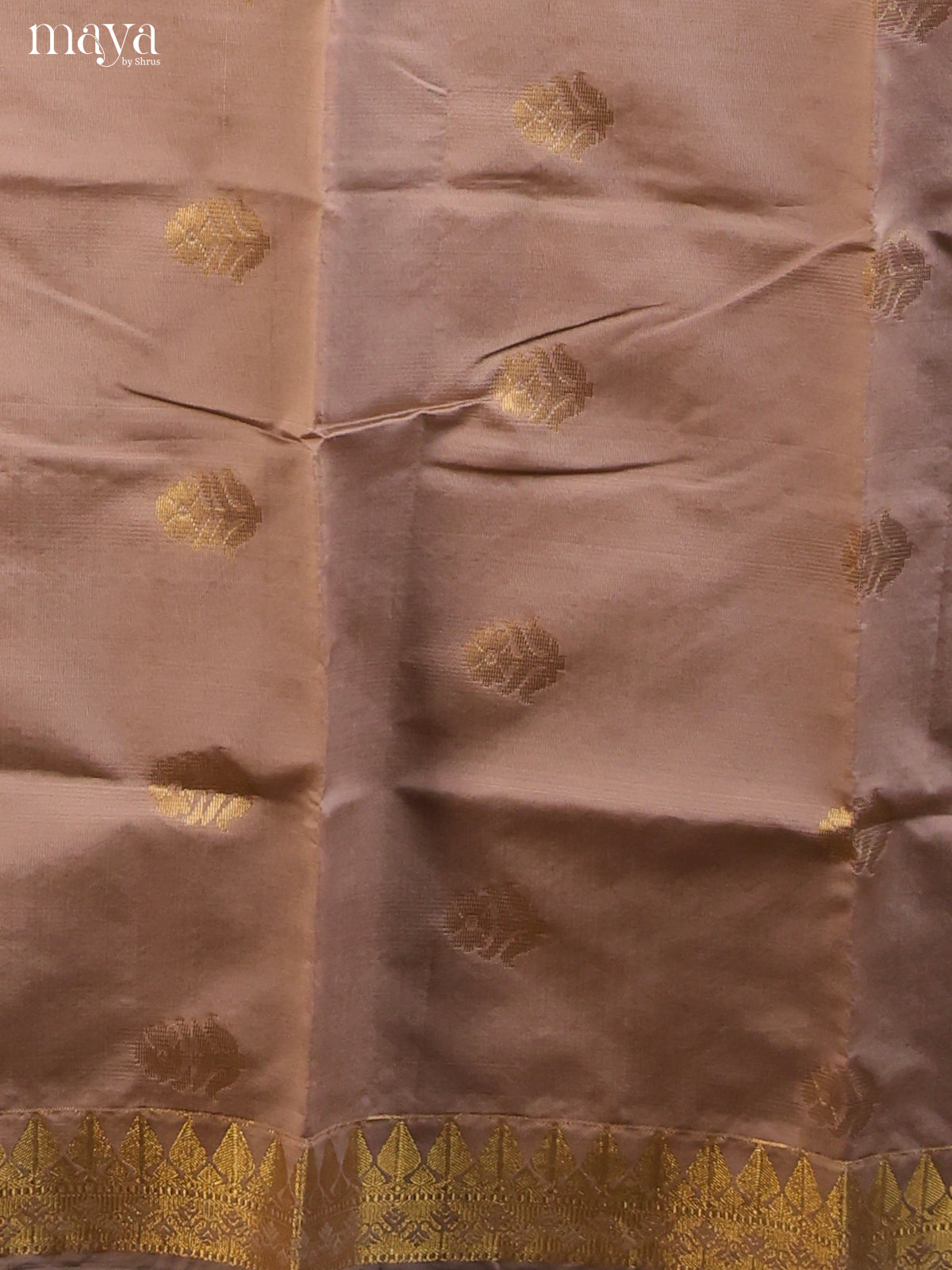 Grey & Maroon-semi softsilk salwar Unstitch