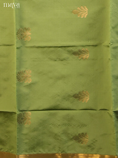 Green & Blue-semi softsilk salwar Unstitch