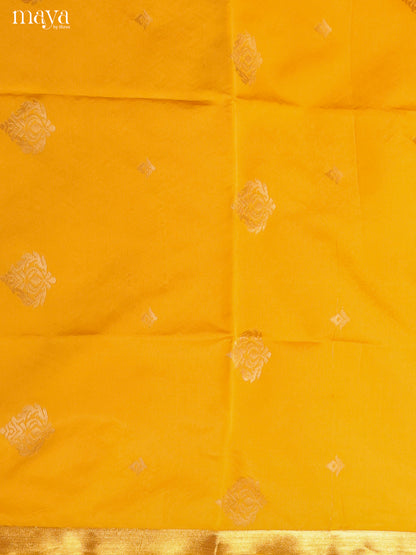 Yellow & Blue-semi softsilk salwar Unstitch
