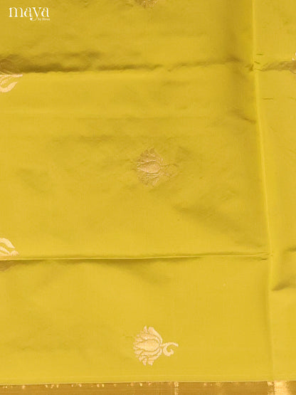 Green & Blue-semi softsilk salwar Unstitch